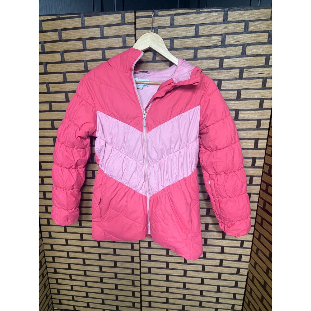 Columbia Pink Puffer Jacket Girls Size Large